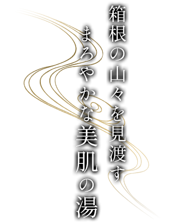 箱根の山々を見渡すまろやかな美肌の湯